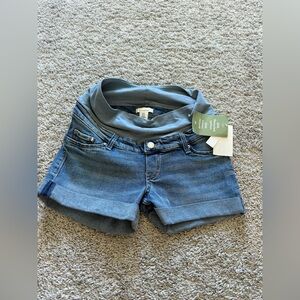 Blue Denim H&M Maternity Jean Shorts